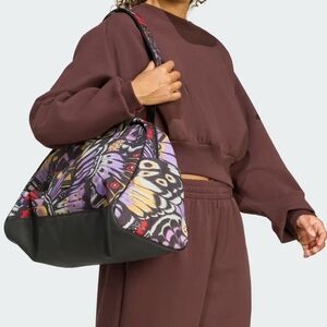 Adidas Black and Purple Butterfly Tote